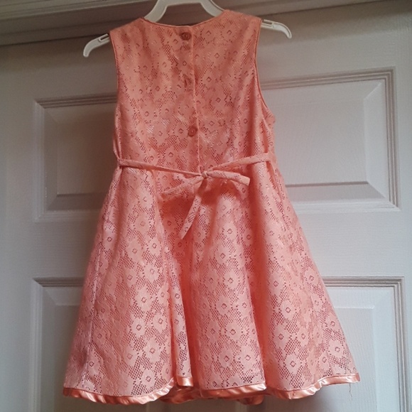 Peach Lace Dress - Picture 4 of 4